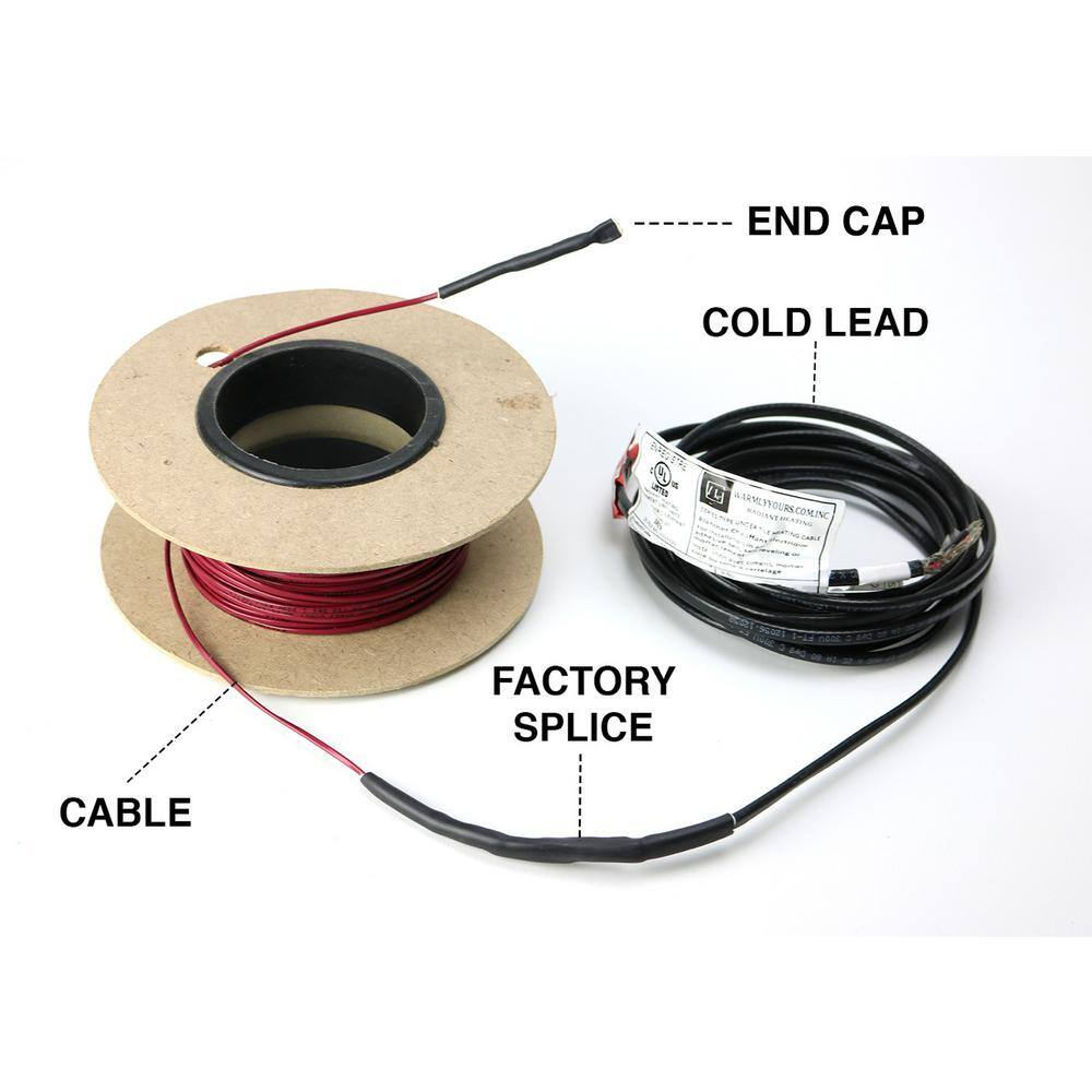 WarmlyYours TempZone 40 ft. Cable System with Touch Screen Thermostat (Covers 10 Sq. Ft)