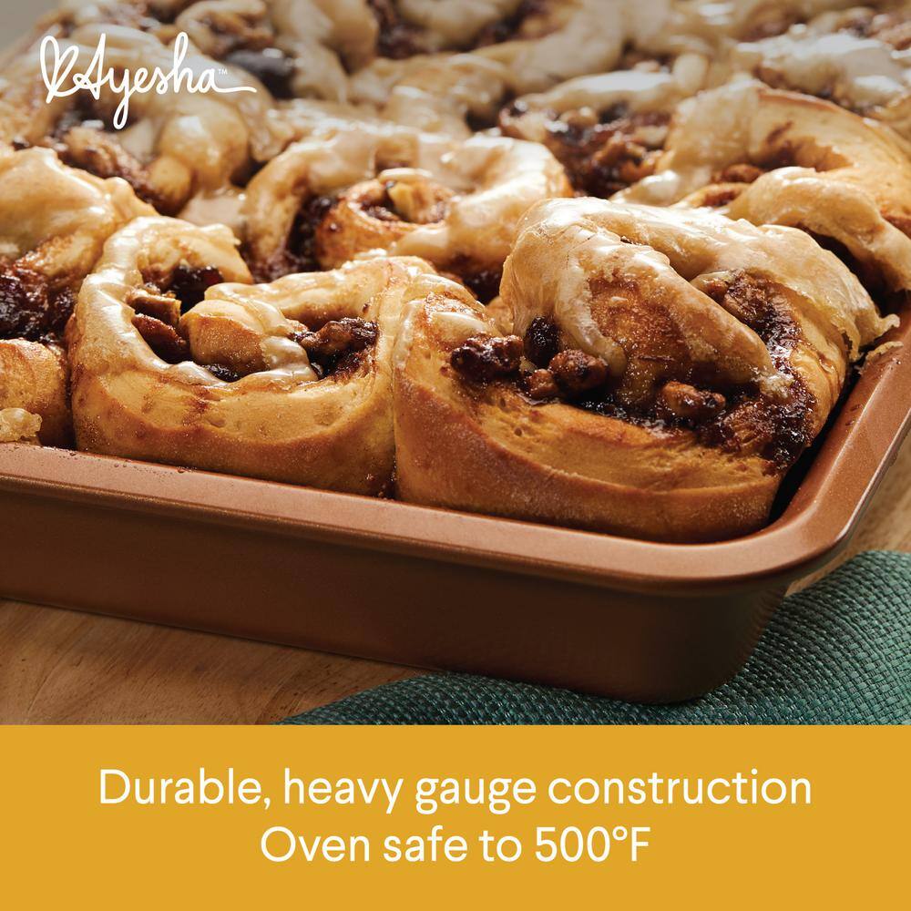 Ayesha Curry Nonstick 2-Piece Bakeware Copper Bakeware Set