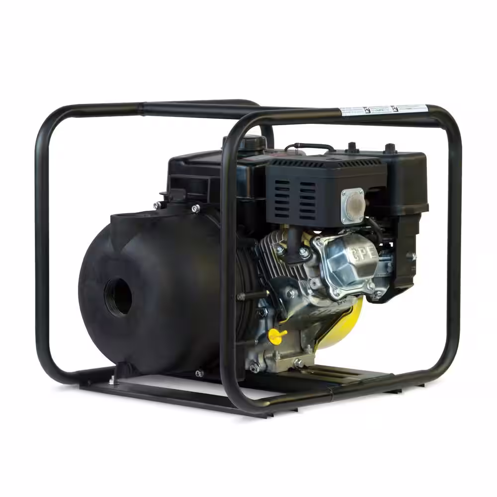 Champion Power Equipment 2 in. Gas-Powered Chemical Water Transfer Pump with Clear Water Fittings