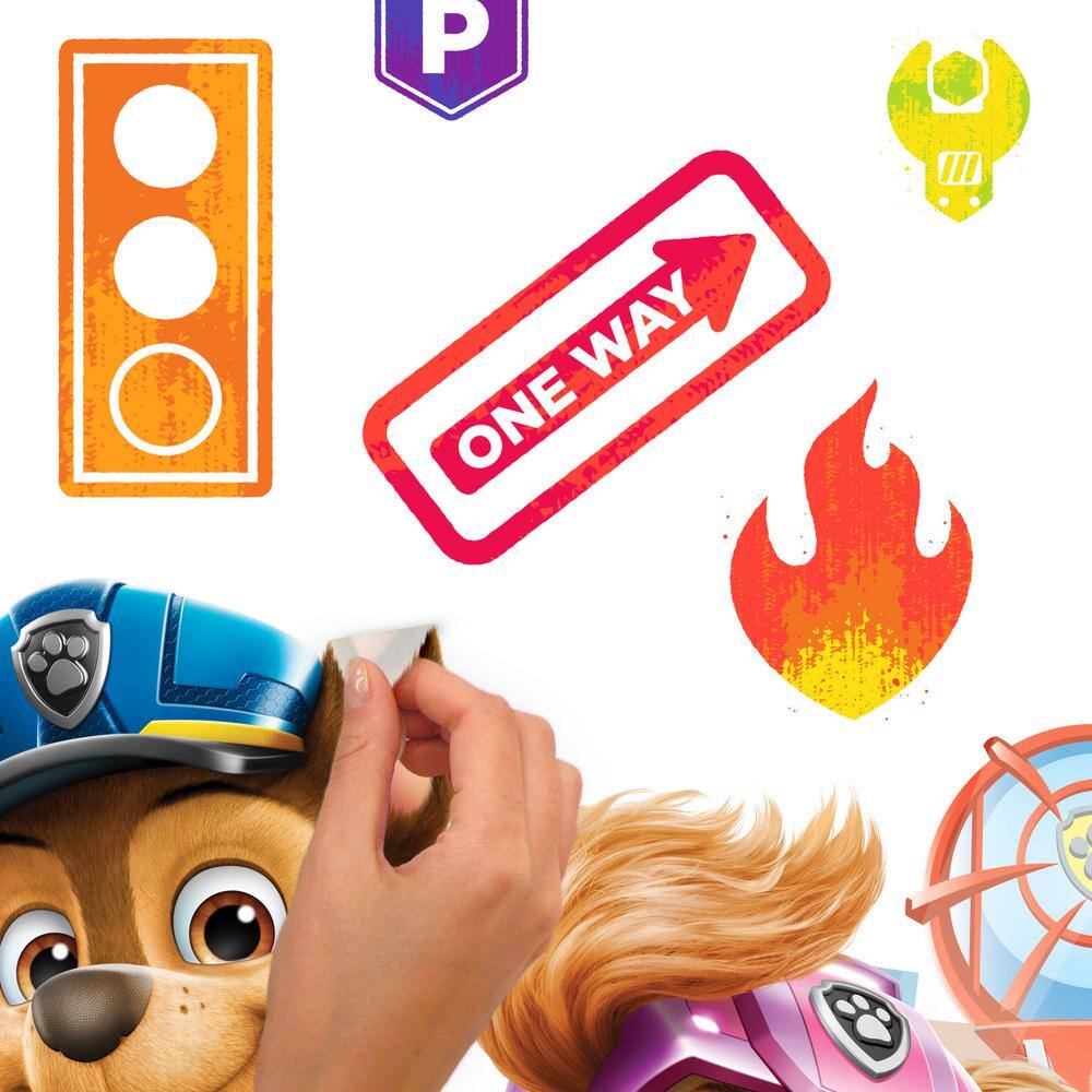 RoomMates Blue Paw Patrol Peel and Stick Giant Wall Decals with Alphabet