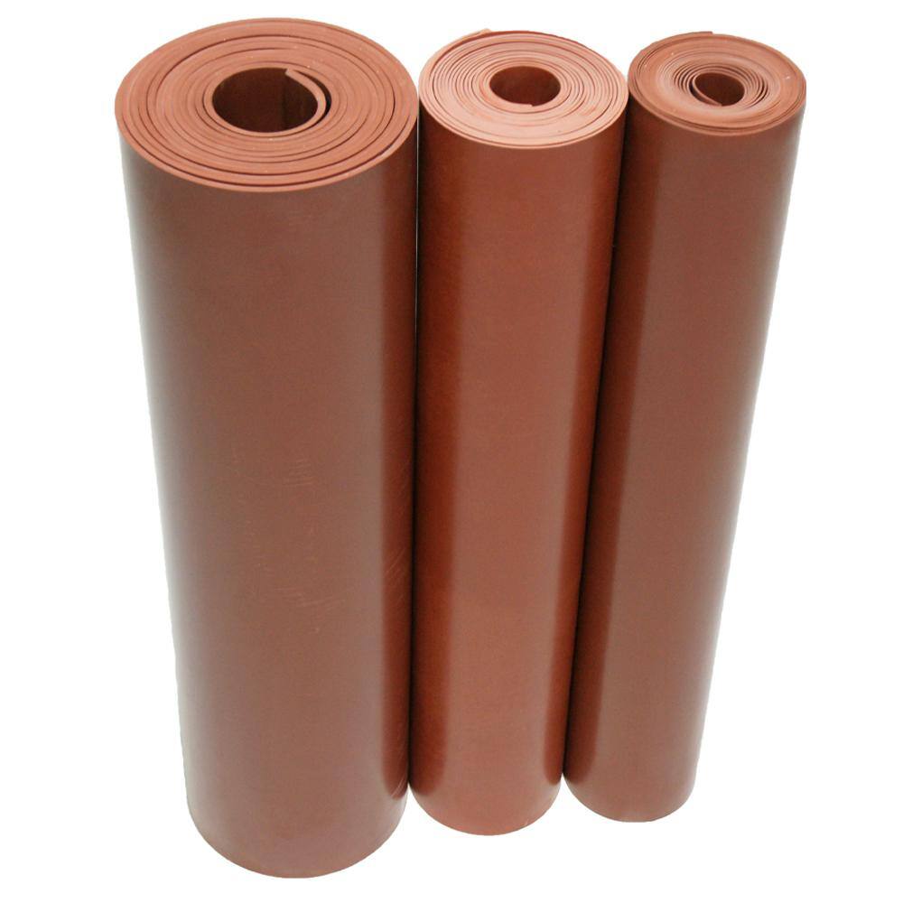 Rubber-Cal SBR 3/16 in. x 24 in. x 12 in. Red 65A Sheet