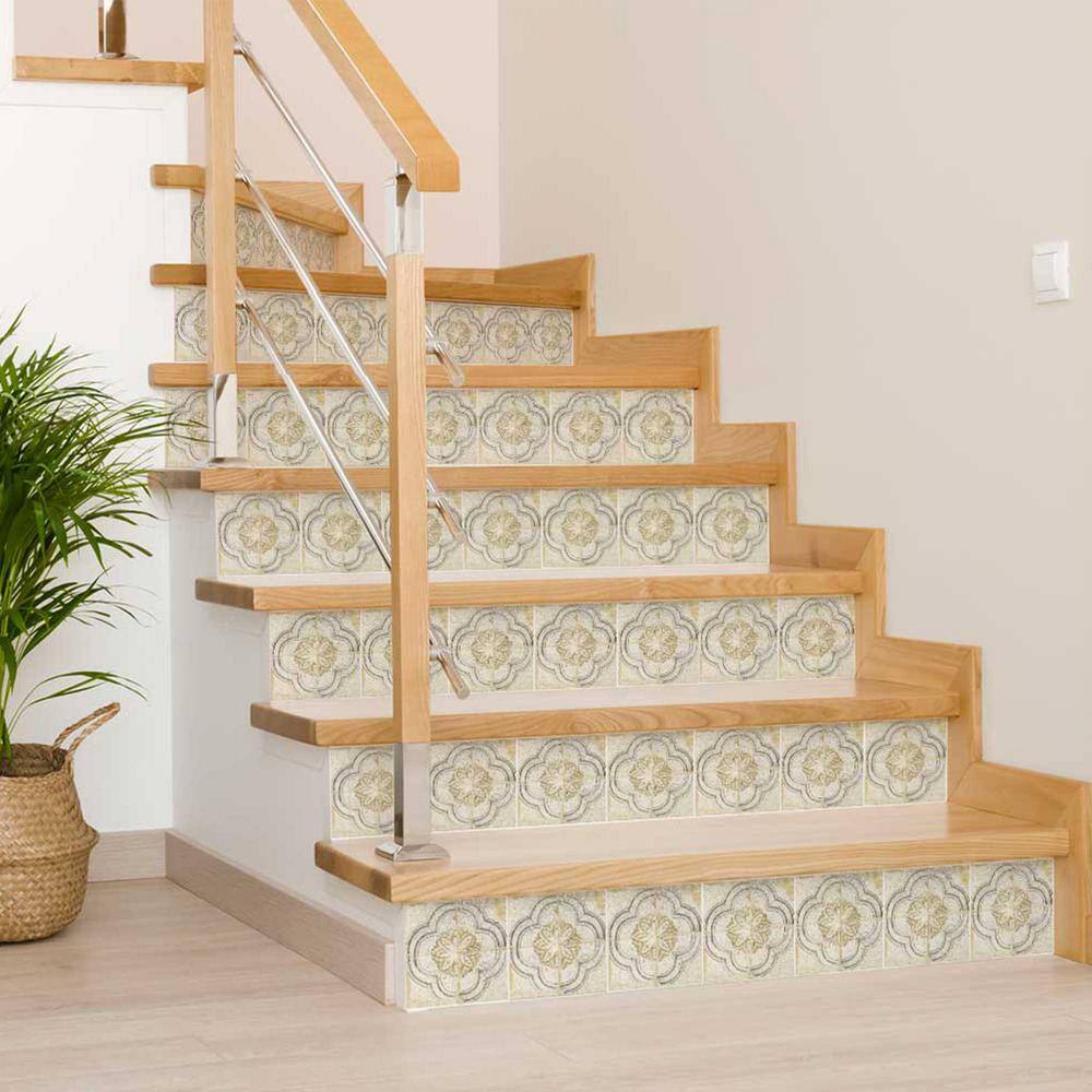 None Yellow R33 6 in. x 6 in. Vinyl Peel and Stick Tile (24 Tiles, 6 sq. ft./Pack)