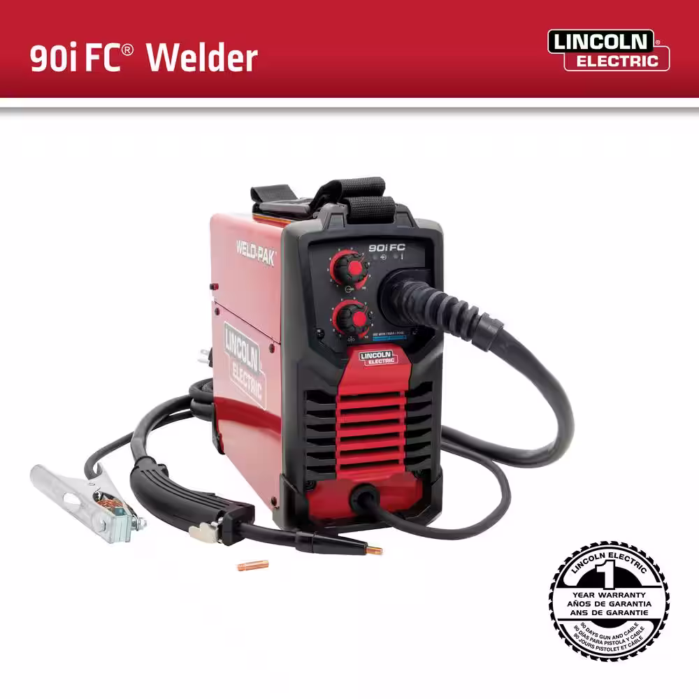 None WELD-PAK 90i FC Flux-Cored Wire Feeder Welder (No Gas) with 0.035 Flux Core Wire