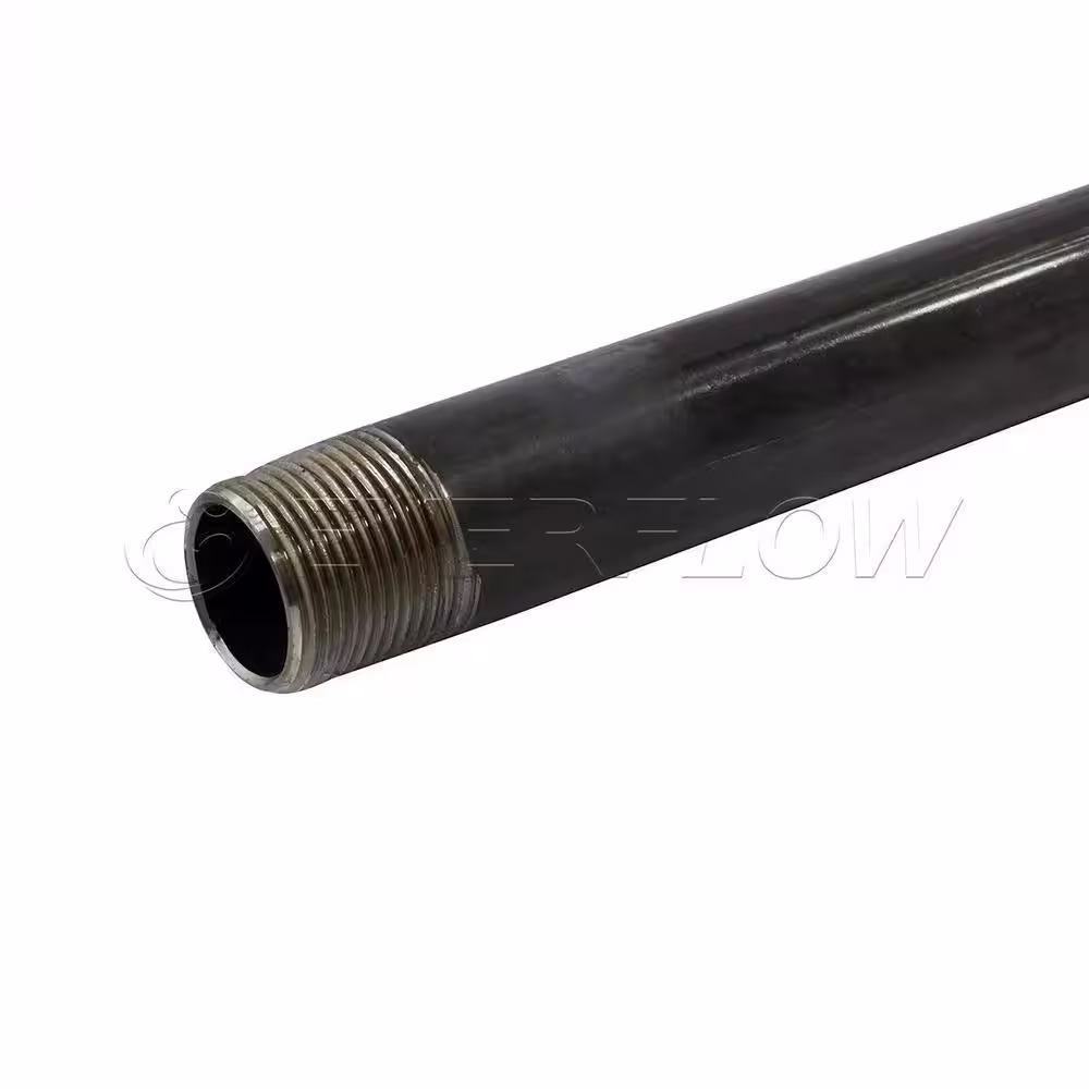 The Plumber's Choice 3/4 in. x 18 in. Black Steel Pipe