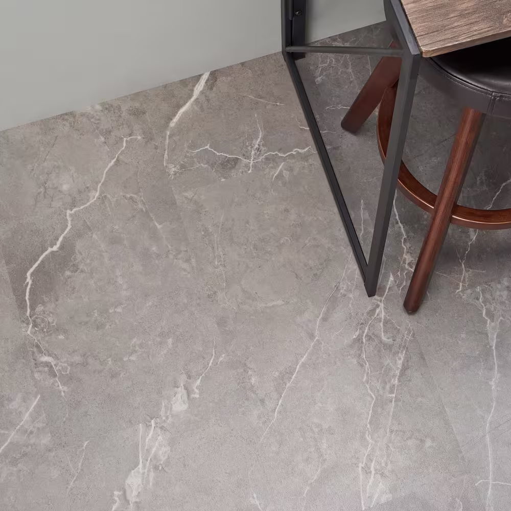 Ivy Hill Tile Cippia Marble Dark Beige 28MIL x 12 in. W x 24 in. L Click Lock Waterproof Luxury Vinyl Plank Flooring (28 sqft/case)