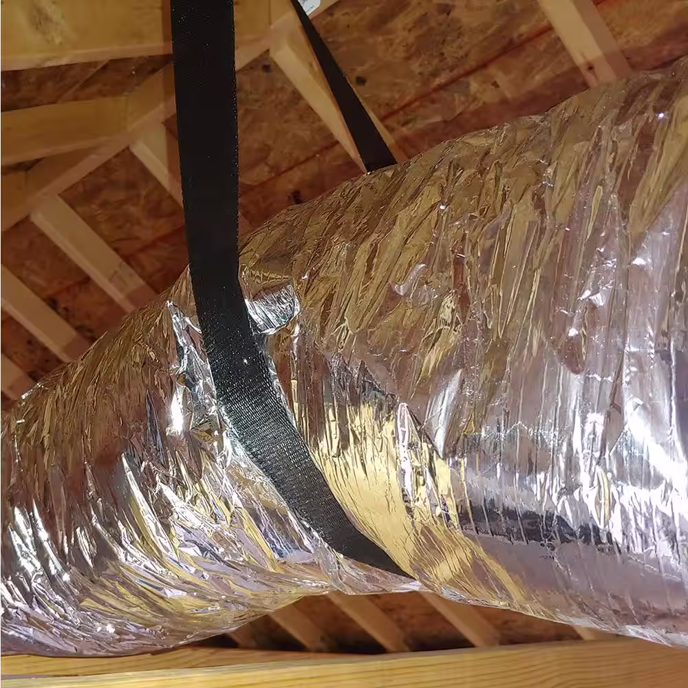 Master Flow 6 in. x 25 ft. Insulated Flexible Duct R6 Silver Jacket (Pack of 6)