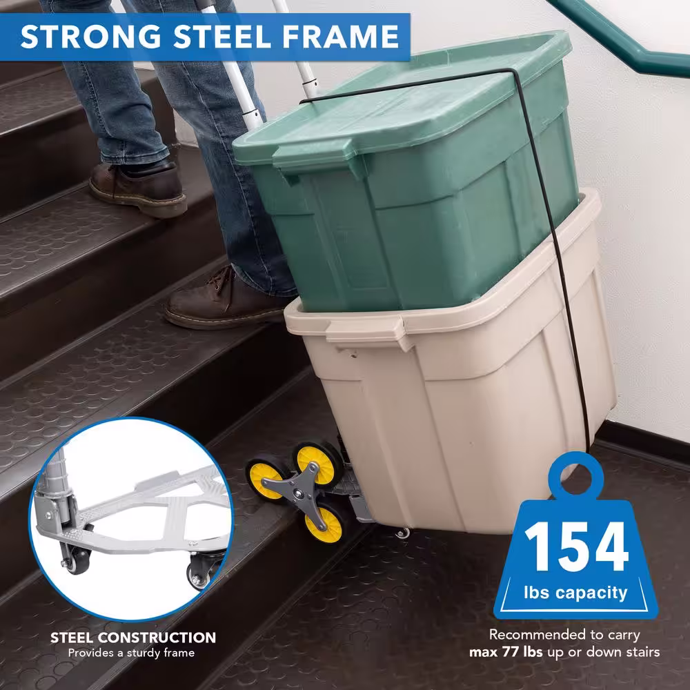 Mount-It! 154 lbs. Capacity Folding Stair Climbing Hand Truck
