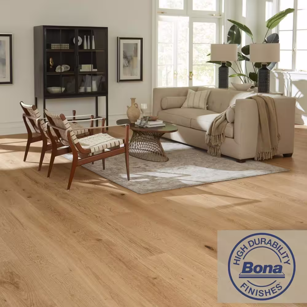 ASPEN FLOORING Marigold White Oak 9/16 in. T x 8.66 in. W Water Resistant Engineered Hardwood Flooring (31.25 sqft/case)