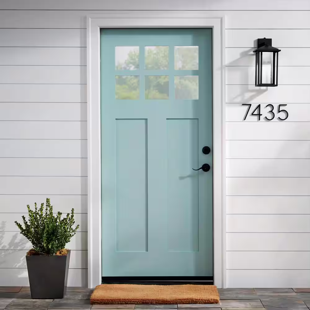 Everbilt 5 in. Black Floating or Flush House Number 5