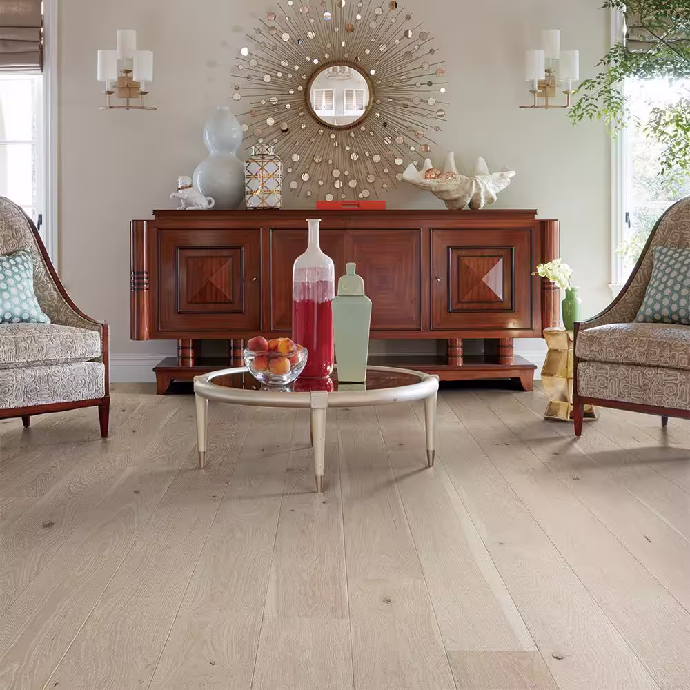 Malibu Wide Plank Rockaway French Oak 3/8 in. T x 6.5 in. W Water Resistant Wire Brushed Engineered Hardwood Flooring (945.6 sqft/pallet)