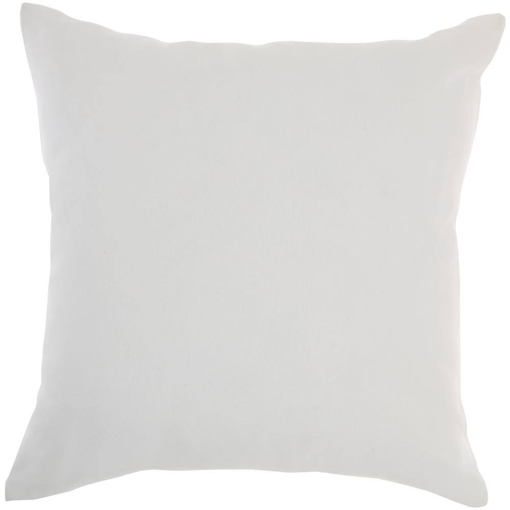 Mina Victory Lifestyles Blue Embroidered 18 in. x 18 in. Throw Pillow
