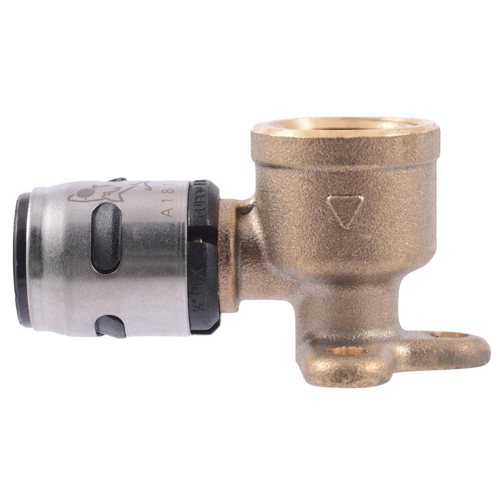 SharkBite 1/2 in. Push-to-Connect EVOPEX Brass 90-Degree Drop Ear Elbow Fitting (6-Pack)