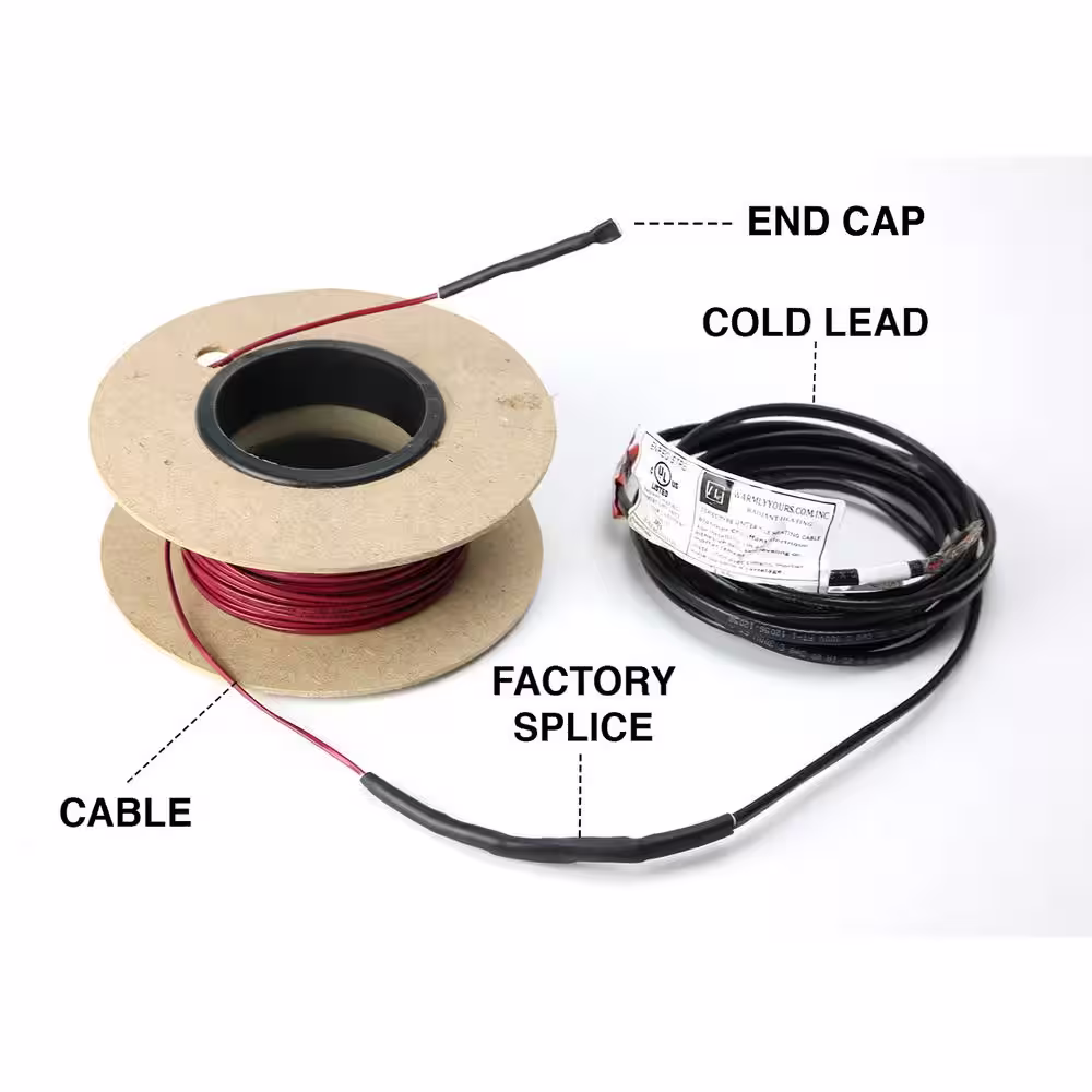 WarmlyYours TempZone 435 ft. Cable System with Touch Screen Thermostat (Covers 108.7 sq. ft.)