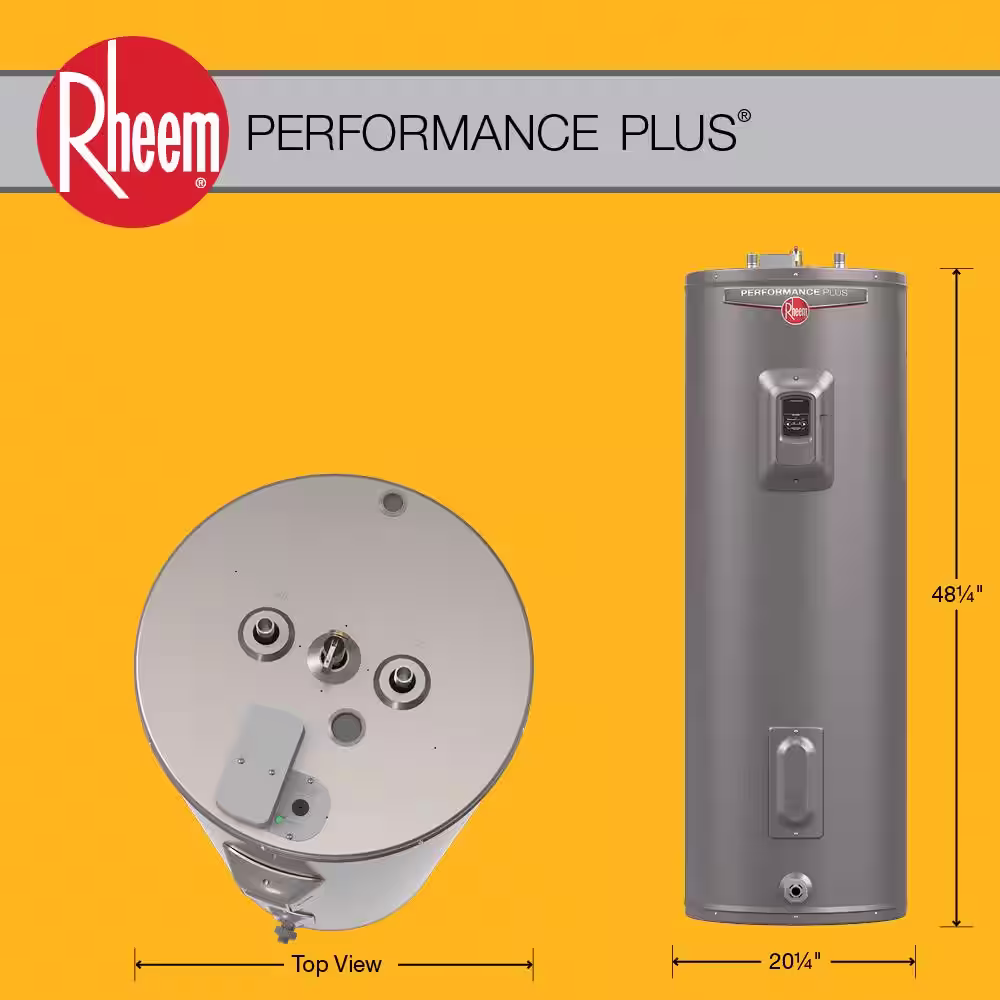 Rheem Perf Plus 40 Gal. 5500-Watt Elements Medium Electric Water Heater - WA or Version with 9-Year Tank Warranty and 240-Volt