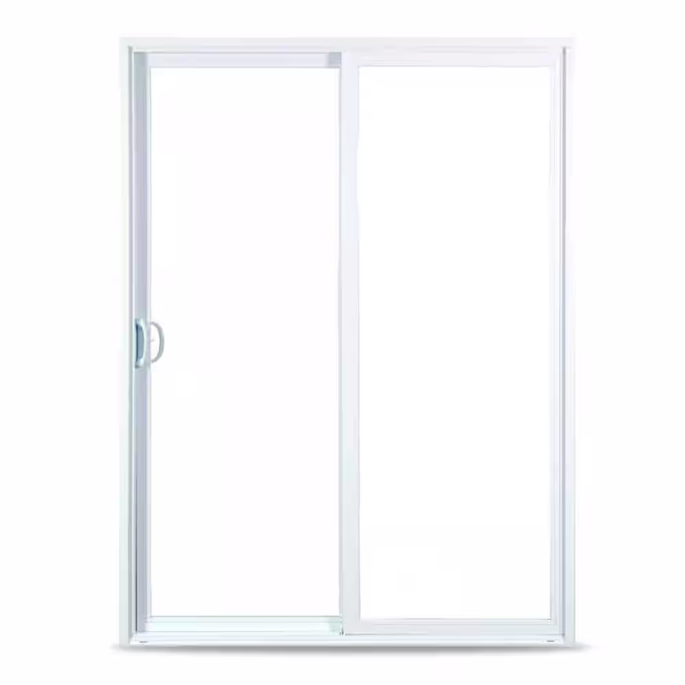American Craftsman 72 in. x 80 in. 50 Series White Vinyl Right-Hand Sliding Patio Door