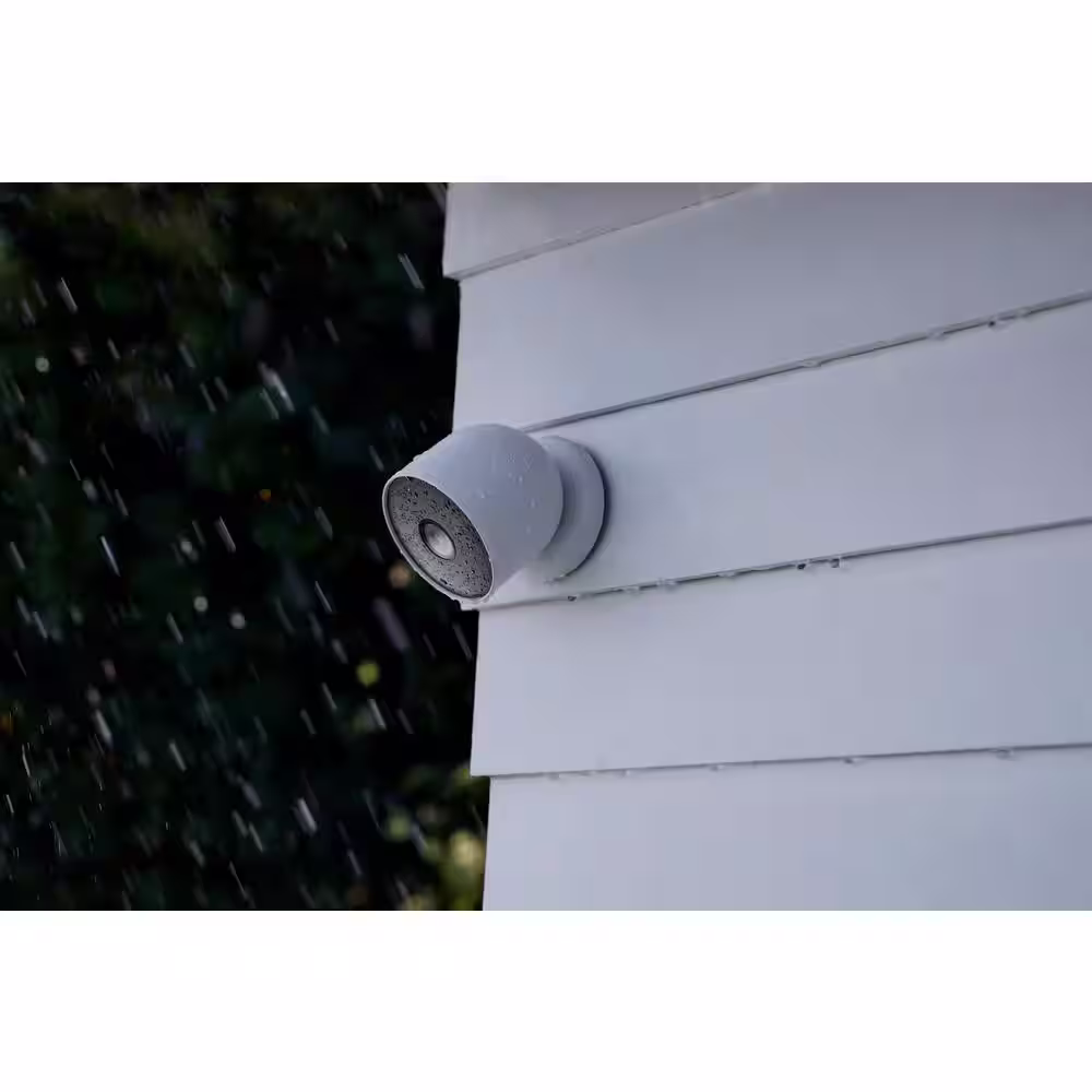 Google Nest Cam (Battery) - Outdoor or Indoor Security Camera (2-Pack) + 2 Weatherproof Cables (5M)