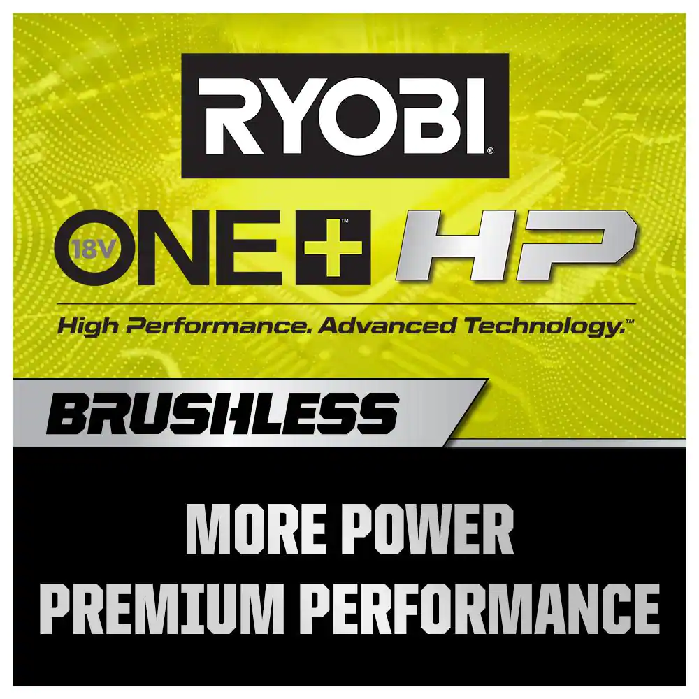 RYOBI ONE+ HP 18V Brushless Cordless 1/2 in. Drill/Driver and Impact Driver Kit w/(2) 2.0 Ah Batteries, Charger, and Bag