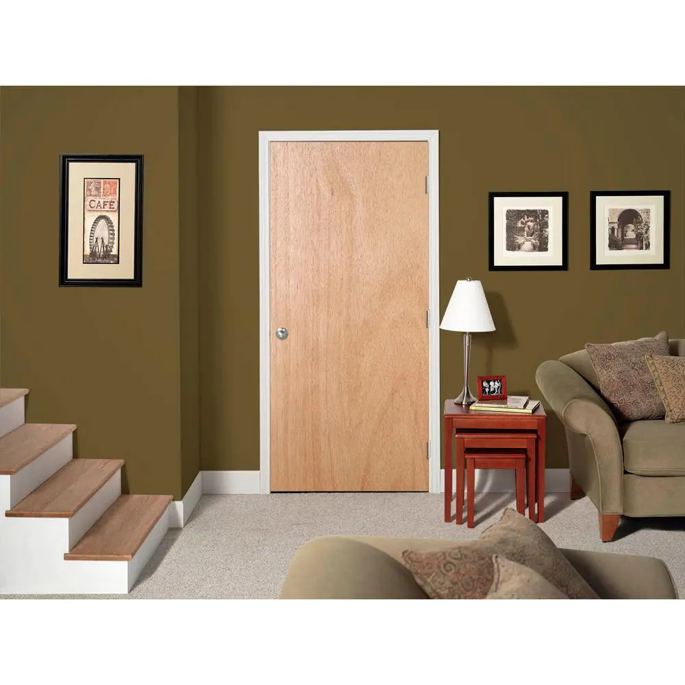 JELD-WEN 24 in. x 80 in. No Panel Unfinished Flush Hardwood Interior Door Slab