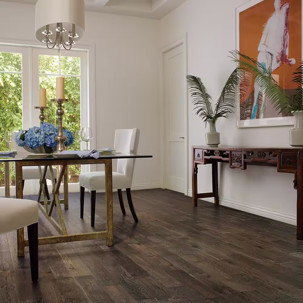 Malibu Wide Plank Boca Raton French Oak 3/4 in. T x 5 in. W Wire Brushed Solid Hardwood Flooring (904 sq. ft./pallet)