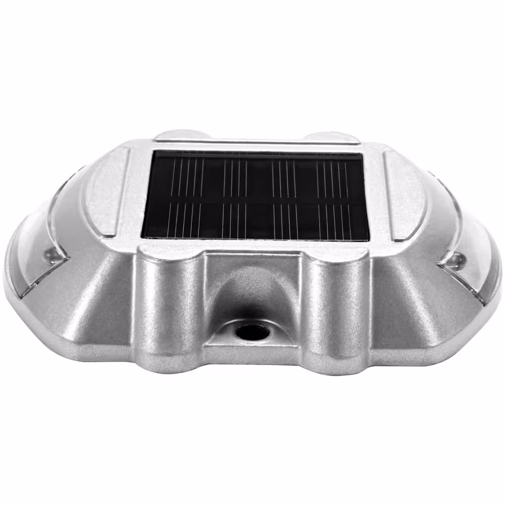 VEVOR Driveway Lights 24-Pack Outdoor Waterproof Wireless 6 LEDs Solar Dock Lights Marine for Walkway Sidewalk Steps, White