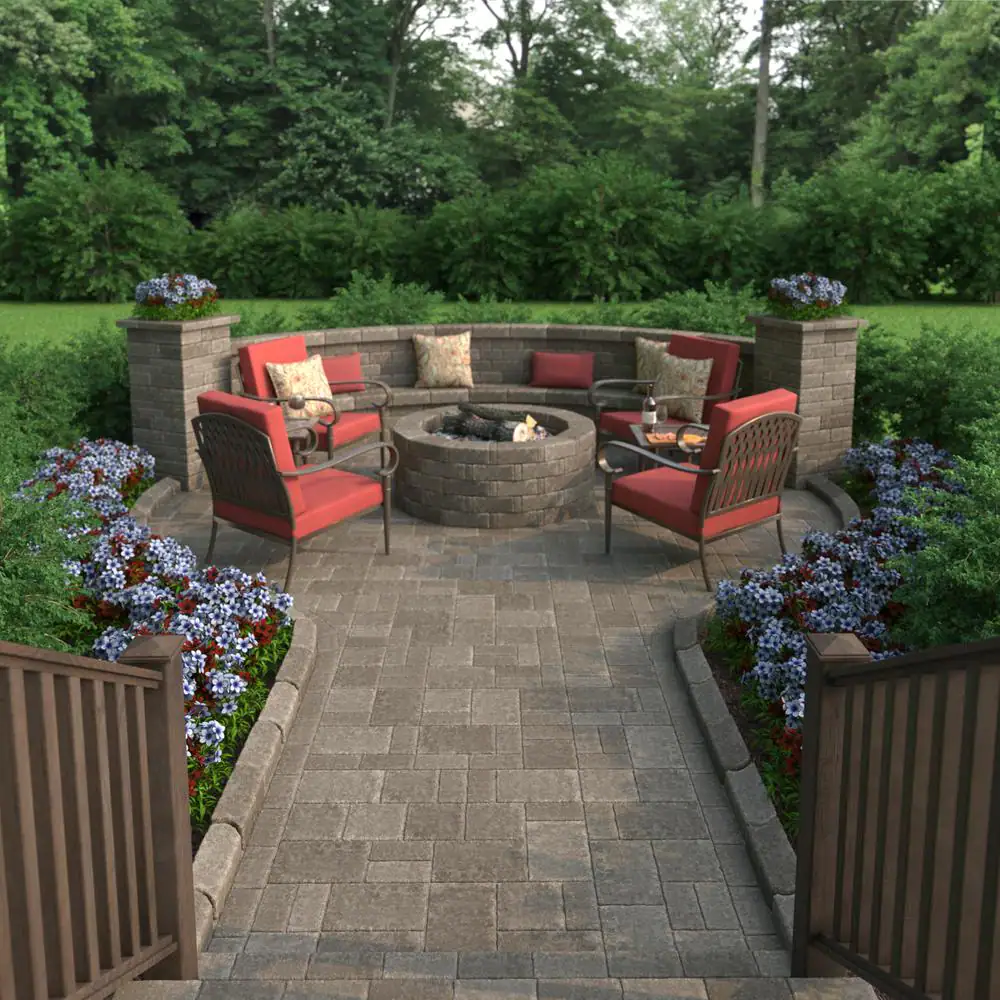 Pavestone RumbleStone Large 3.5 in. x 10.5 in. x 7 in. Greystone Concrete Garden Wall Block