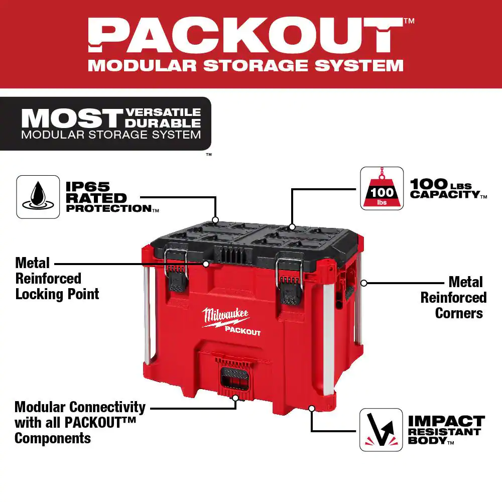 Milwaukee PACKOUT 22 in. Modular XL Tool Box
