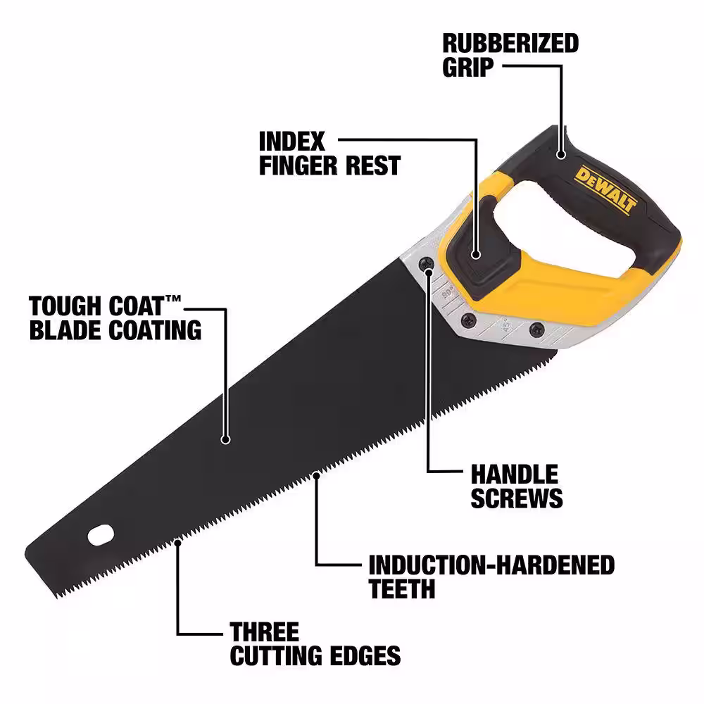 DEWALT 15 in. Tooth Saw with Aluminum Handle