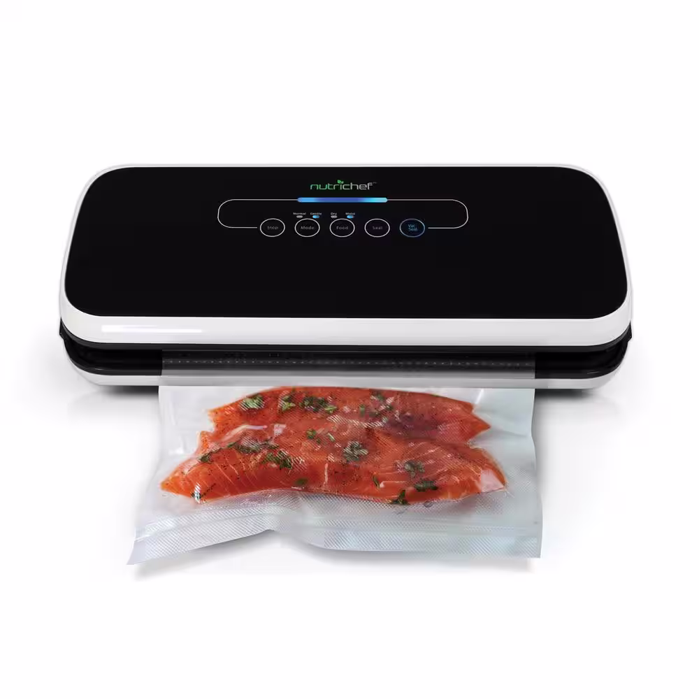 NutriChef Automatic Black Food Vacuum Sealer