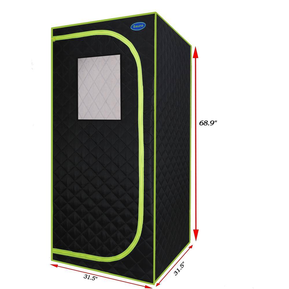 None 1-Person Infrared full-body Sauna Tent Plus type for Spa Detox at Home Stainless steel Pipe Connector Easy to Install