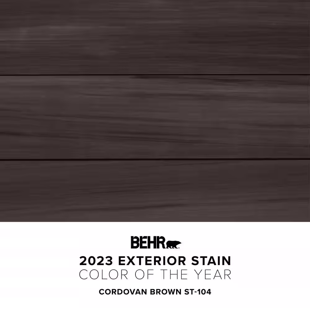 BEHR PREMIUM 1 qt. #ST-104 Cordovan Brown Semi-Transparent Waterproofing Exterior Wood Stain and Sealer