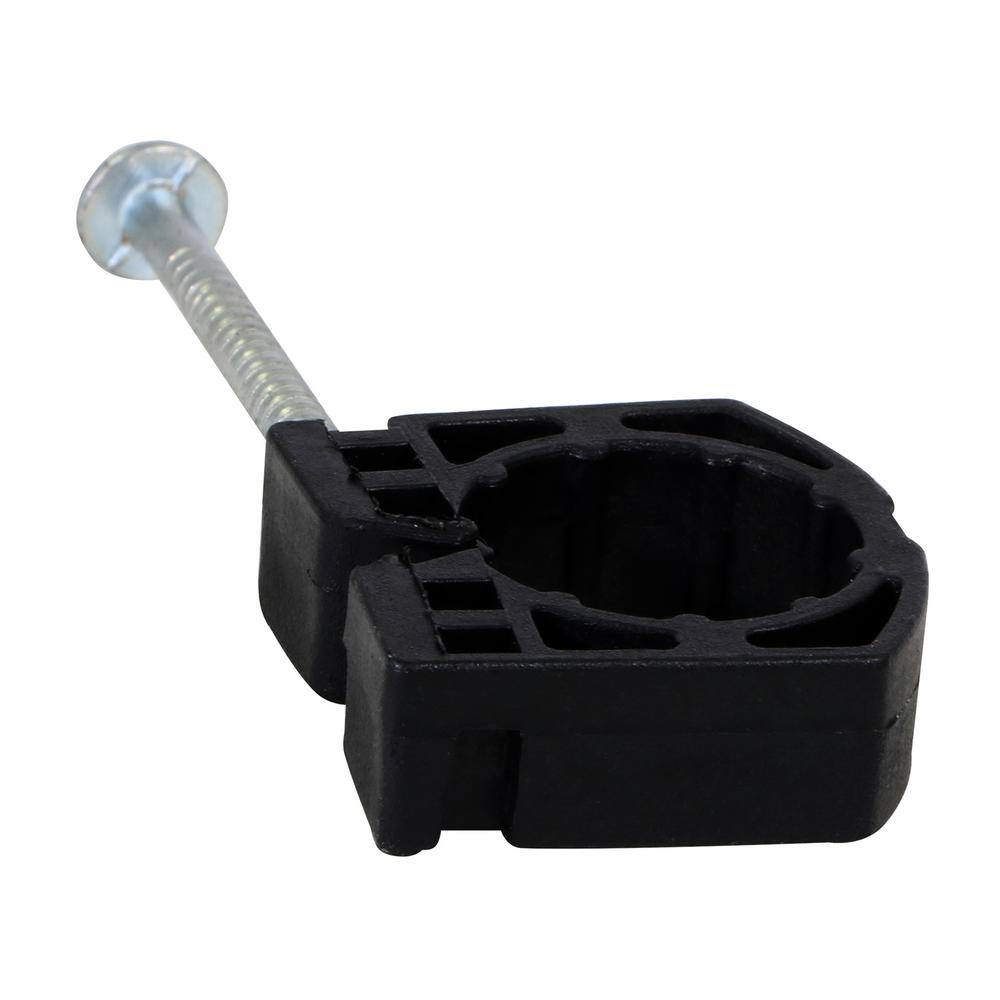 The Plumber's Choice 1/2 in. Polyethylene Full Clamp J-Hook with Nail for PEX Tubing Piping Support (50-Pack)