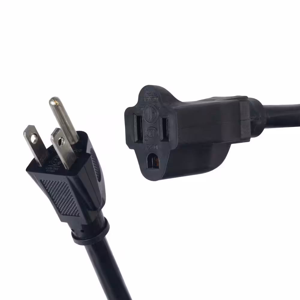 Bergen Industries 25 ft. 14/3 SJTOW 15 Amp/125-Volt All Weather Farm and Shop Extension Cord in Black