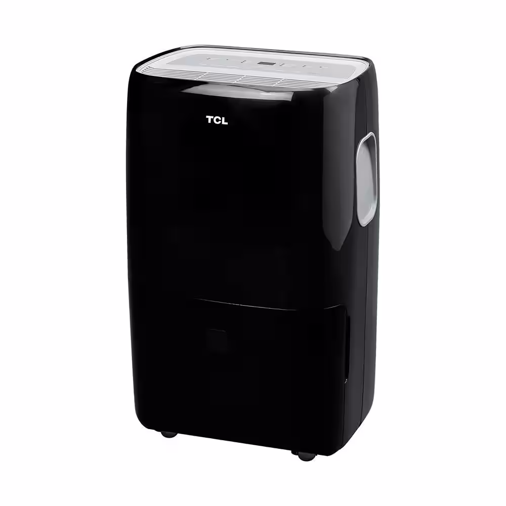 None 50-Pint Smart Dehumidifier for Home and Basements with Voice Control in Black