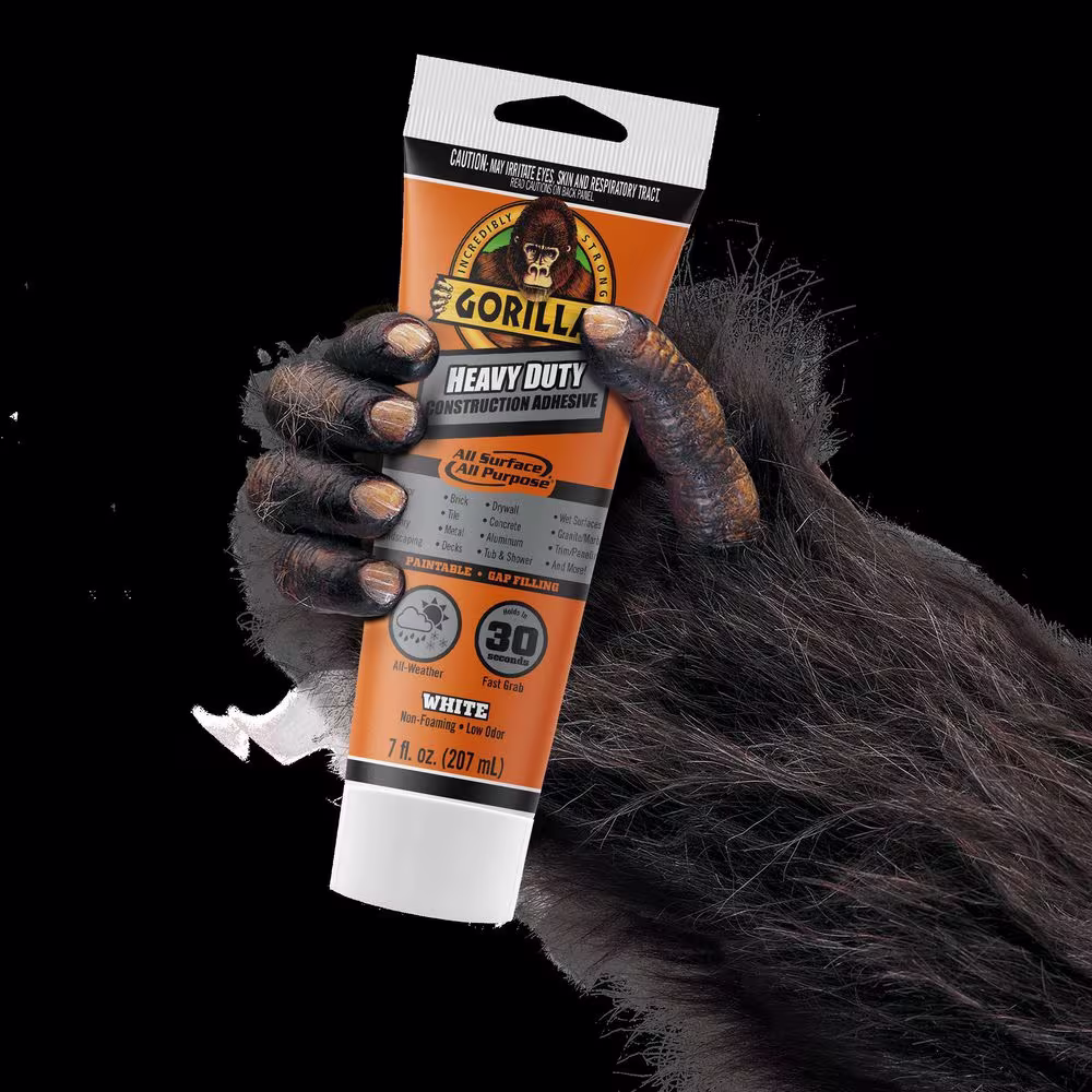 Gorilla 7 oz. Heavy Duty Construction Adhesive Tube (6-Pack)