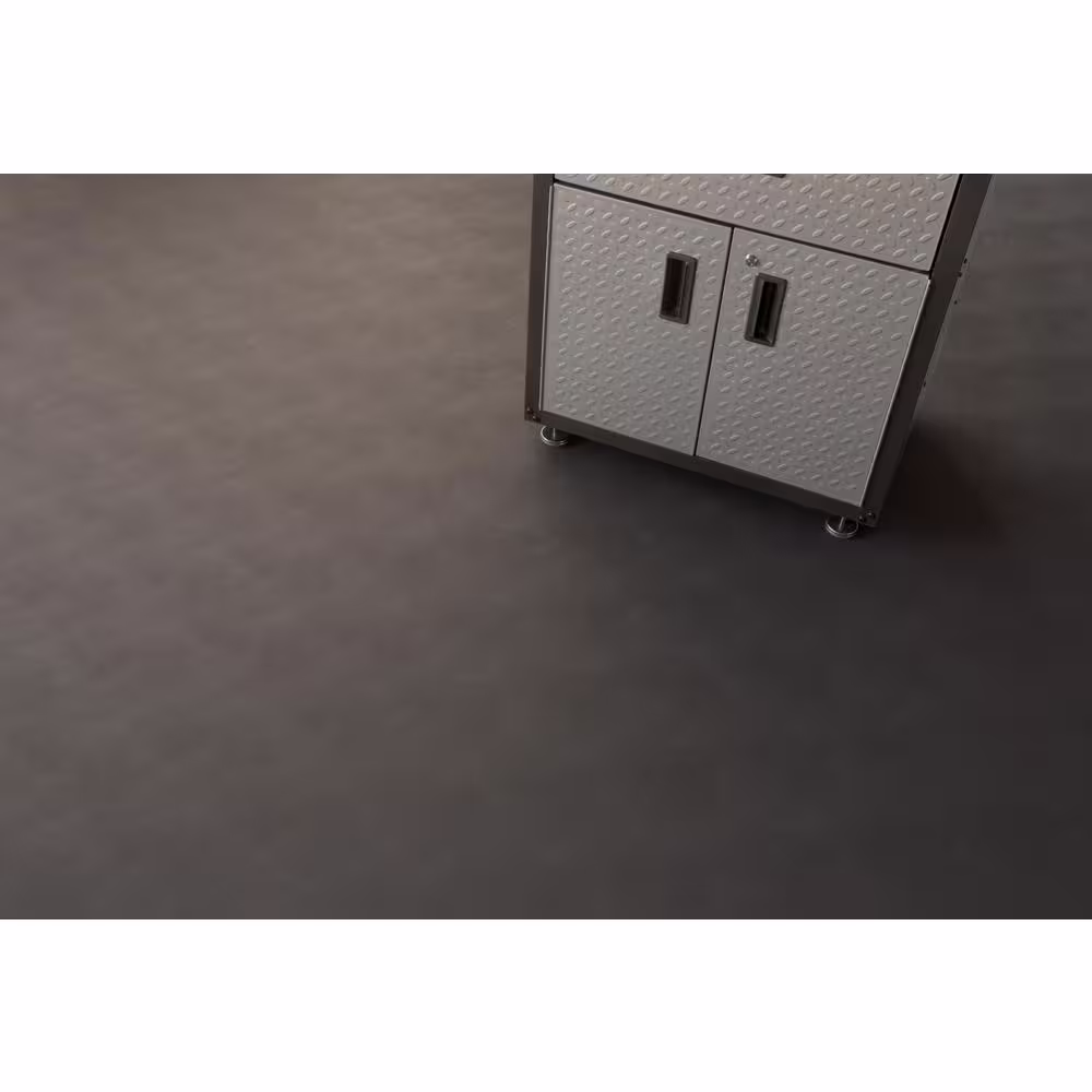 G-Floor Levant 5 ft. W x 10 ft. L Slate Grey Vinyl Universal Flooring