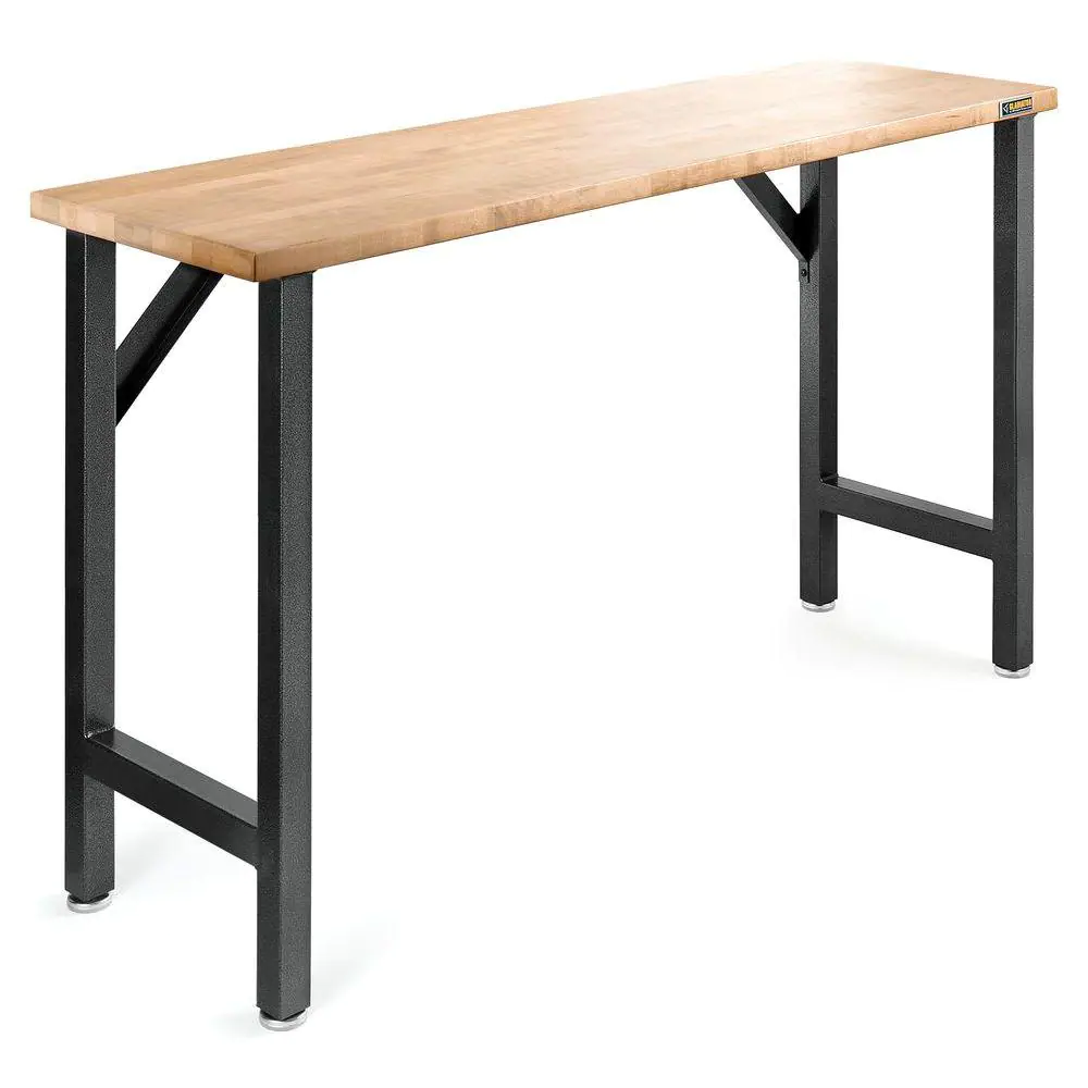 Gladiator Ready to Assemble 66.5 in. W x 39 in. H x 20 in. D Hardwood Top Workbench