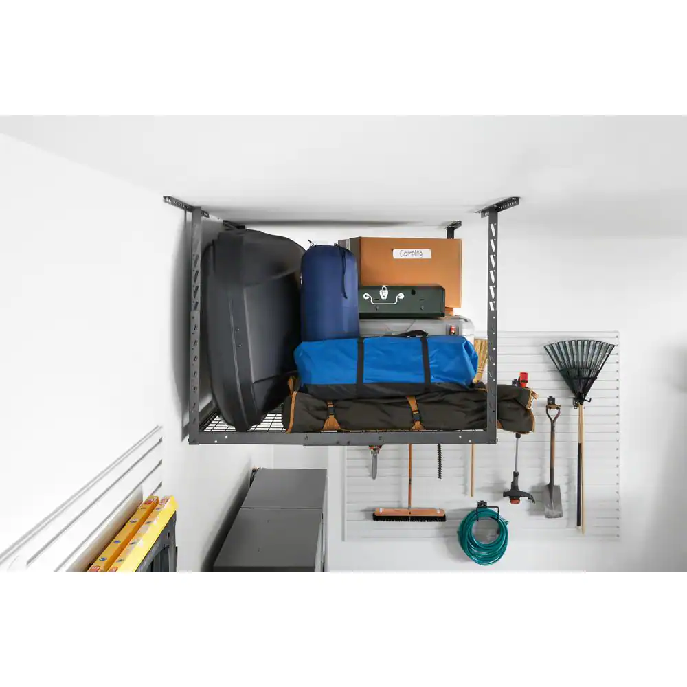 Gladiator GearLoft Hammered Granite Adjustable Height Overhead Garage Storage Rack (48 in W x 48 in D)