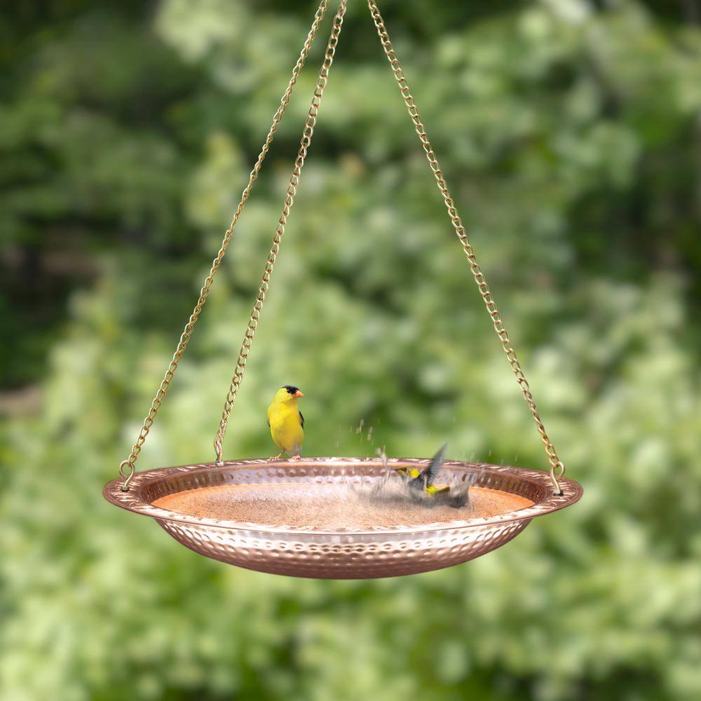 Good Directions Pure Copper 18 in. Hanging Bird Bath
