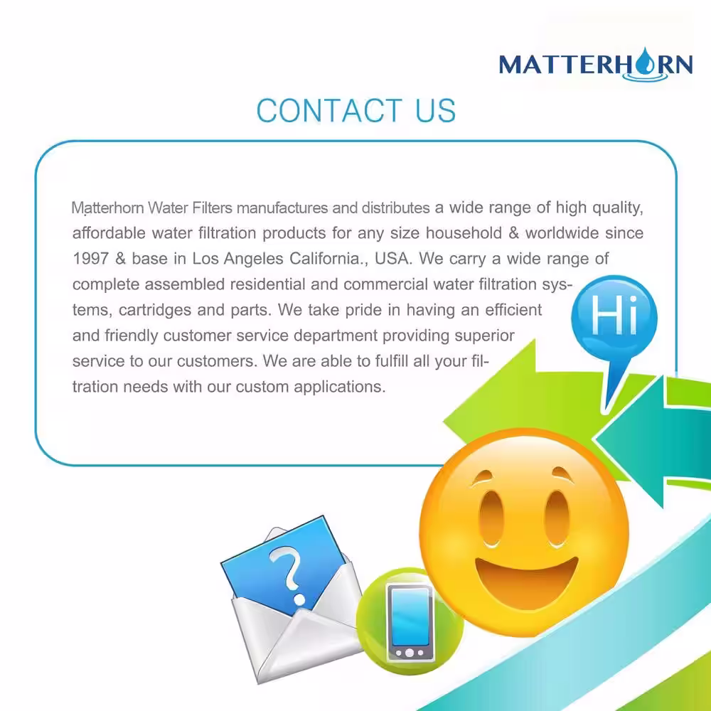 Matterhorn Superior Reverse Osmosis Under the Sink Water Filter System with Pump - 5 Stage 50 GPD