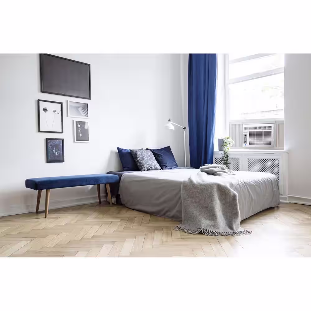 Keystone Energy Star 8,000 BTU Window-Mounted Air Conditioner with Follow Me LCD Remote Control in White, KSTAW08CE