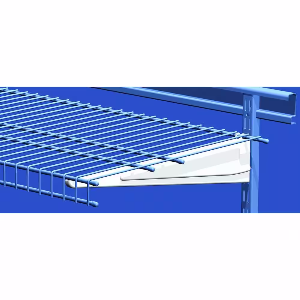 ClosetMaid ShelfTrack 17 in. L White Steel Adjustable Shelving Track Bracket