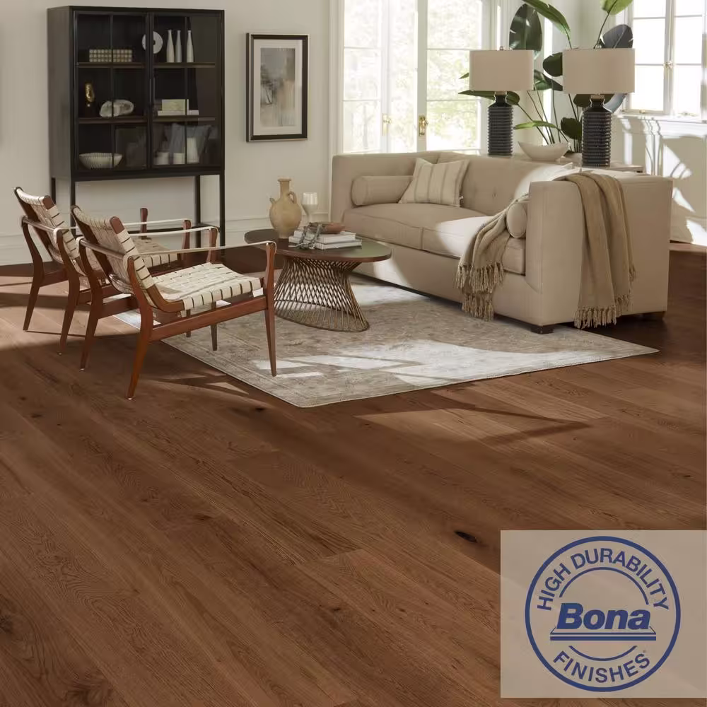 ASPEN FLOORING Pueblo White Oak 9/16 in. T x 8.66 in. W Water Resistant Engineered Hardwood Flooring (937.5 sqft/pallet)