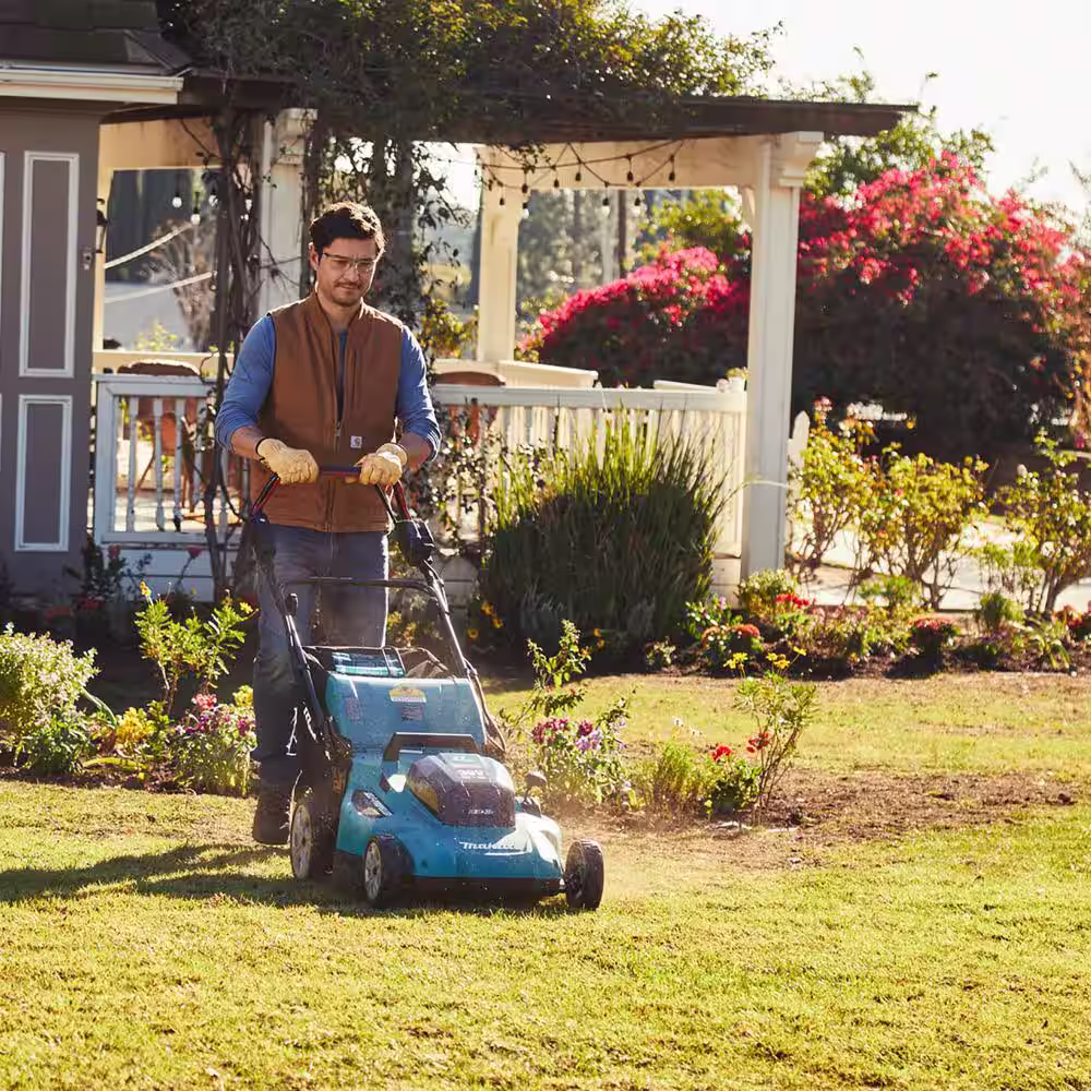Makita 18-Volt X2 (36V) LXT Lithium-Ion Cordless 21 in. Walk Behind Self-Propelled Lawn Mower, Tool Only