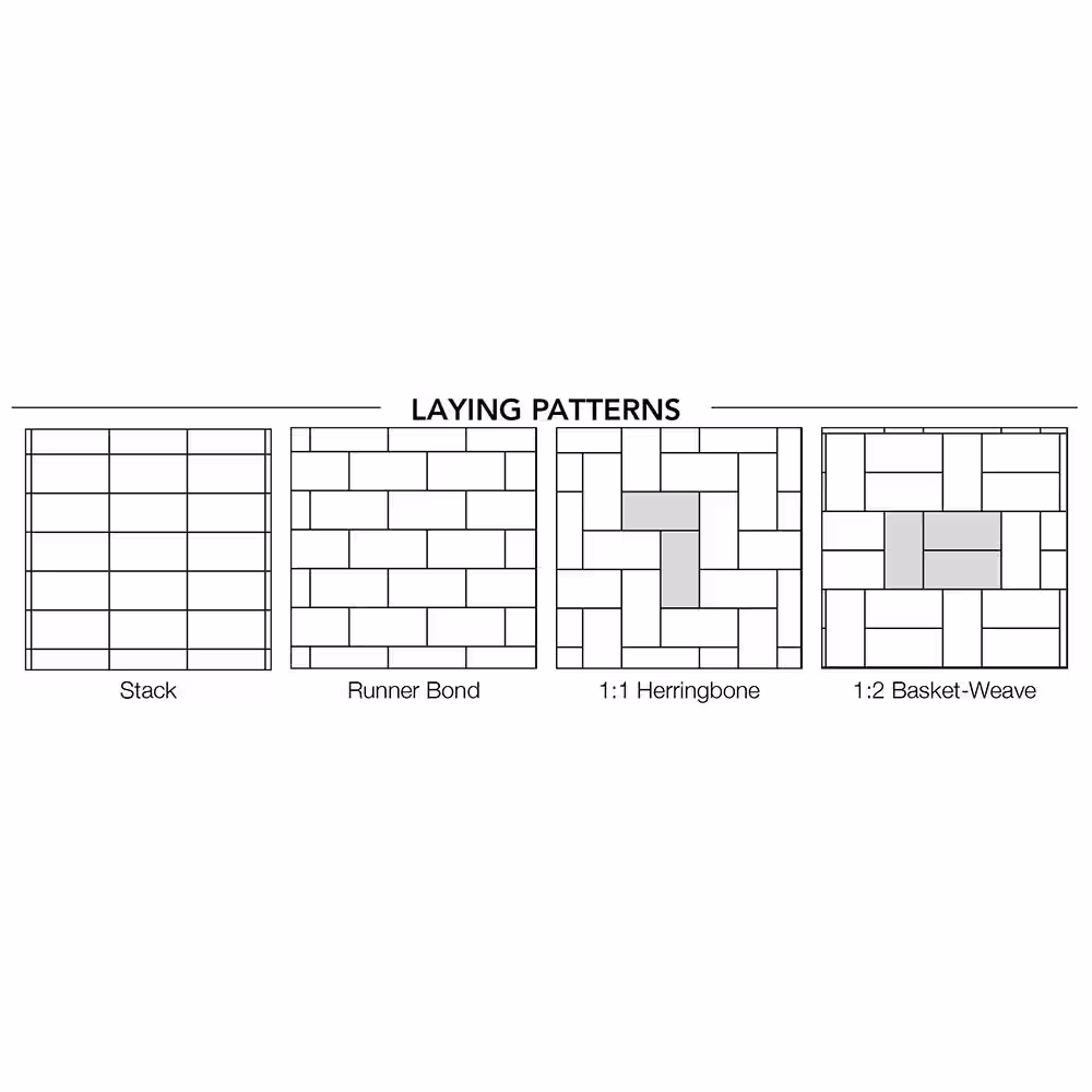 Pavestone Holland 7.87 in. L x 3.94 in. W x 2.36 in. H 60 mm Charcoal Blend Concrete Paver (480-Pieces/ 103.2 sq. ft./ Pallet)
