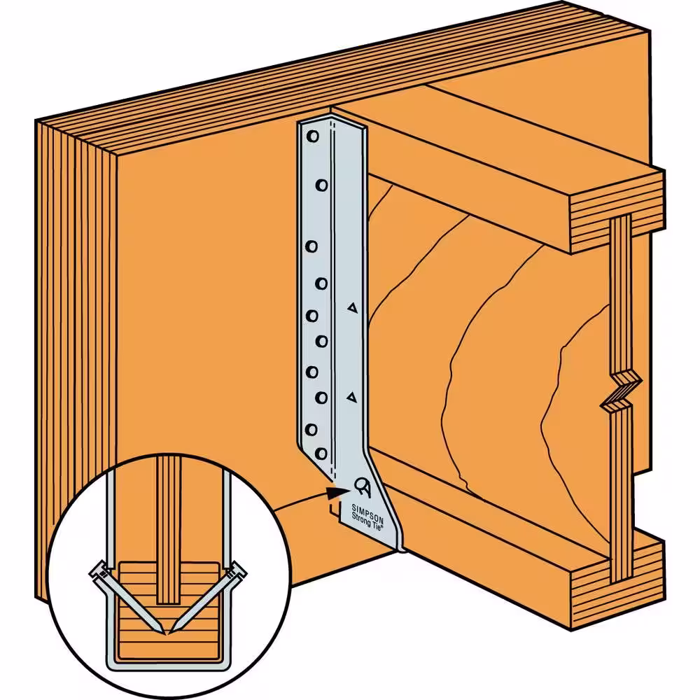 Simpson Strong-Tie MIU Galvanized Face-Mount Joist Hanger for 1-3/4 in. x 9-1/2 in. Engineered Wood