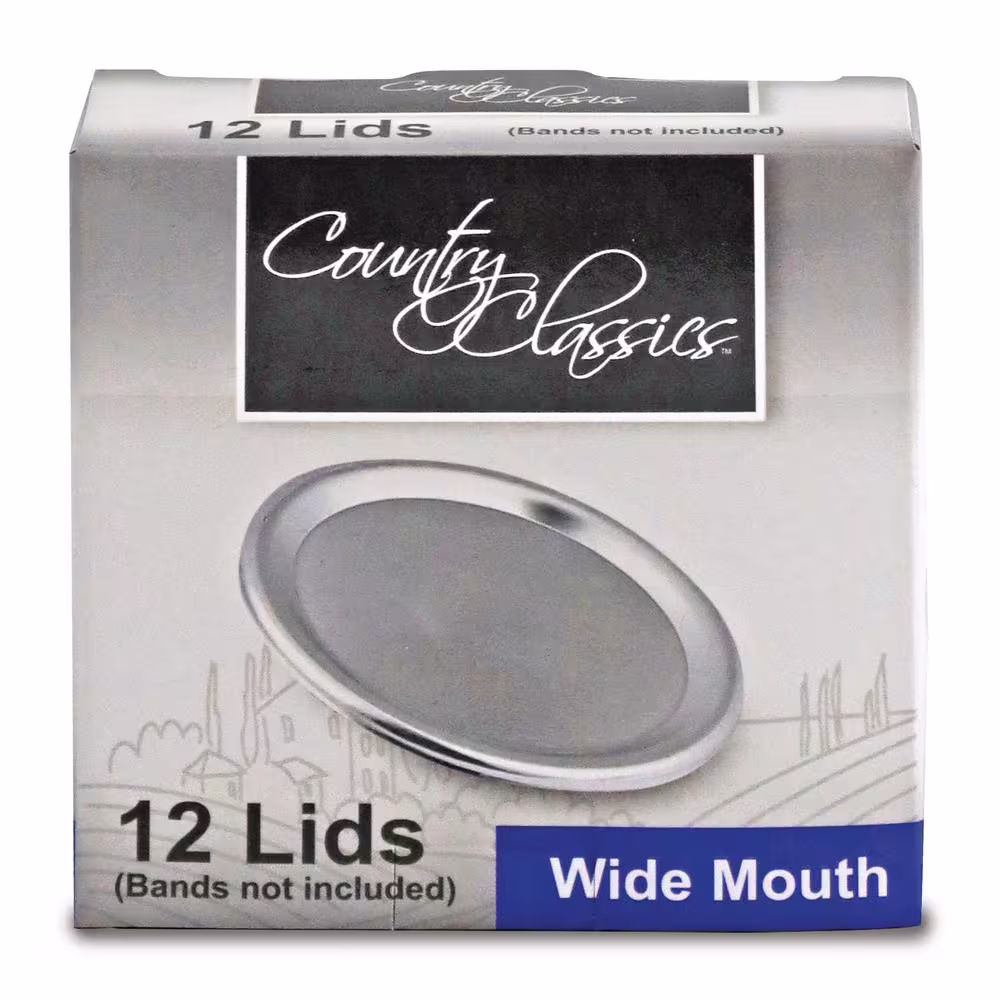 None Wide Mouth Food Storage Lids (4-Packs of 12)