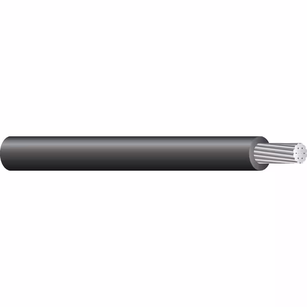 Southwire 1,000 ft. 3/0 Black Stranded AL XHHW Wire