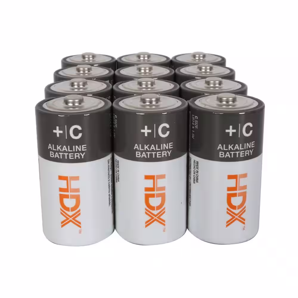 HDX Alkaline C Battery (12-Pack)