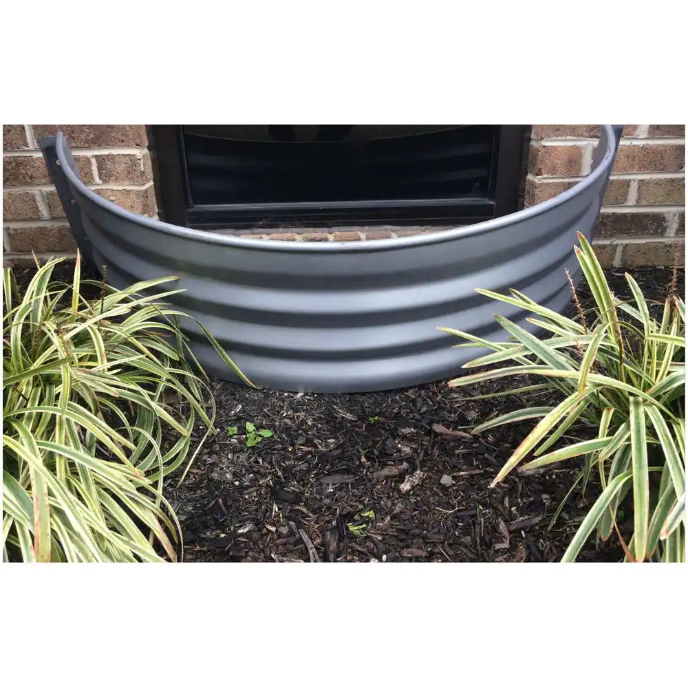 None Vestal 37 in. x 18 in. Galvanized Metal Round Window Well