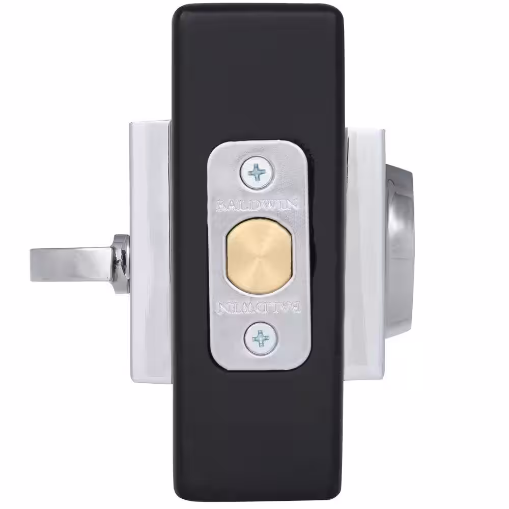 Baldwin Reserve Venetian Bronze Single Cylinder Contemporary Square Deadbolt with 6AL Latch Dual Strike
